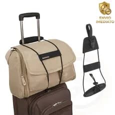 Cinta Ajustável Bagagem Alça Elástica Mala Viagem Bag Bungee Comissário Tripulante Prendedor De Mala Necessaire
