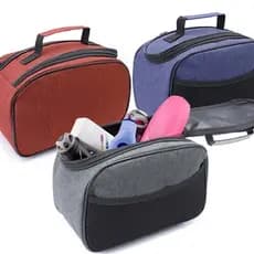 Necessaire Bolsa organizadora grande para maquiagem ou itens higiene com alça masculino feminina