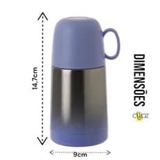 Garrafa Térmica 230 ml Mini Garrafa Termica 230ml com tampa Café Chá Garrafinha