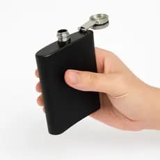 Cantil de Bolso 210ml para Whisky Bebidas – Presente Masculino Dia dos Pais