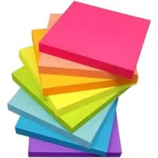 Kit Bloco de Notas 7,6x7,6 Colorido 400 Folhas Adesivo Anotações Fofo Barato Pequeno