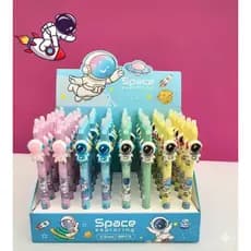 Caneta Gel Apagável Ponta Fina 0,5mm Astronauta Papelaria Fofa Kawaii Escolar