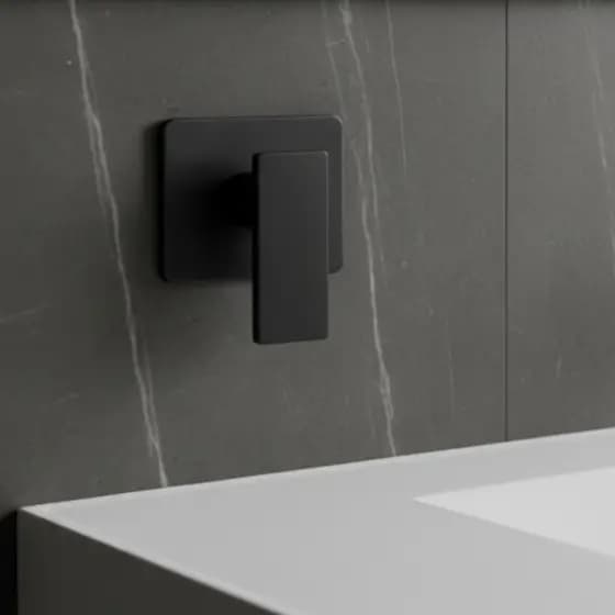 Acabamento Monocomando Quadrado Preto Docol Luxo Premium Design Alta Qualidade e Durabilidade