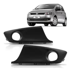 PAR GRADE MOLDURA FAROL MILHA FOX 2010 2011 12 13 14 COM FURO
