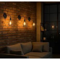 Luminária de Parede Industrial - Arandela Retro Aramado Diamante