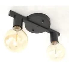 Luminária de Teto Moderna - Lustre Trilho Clean Para 2 Lâmpadas