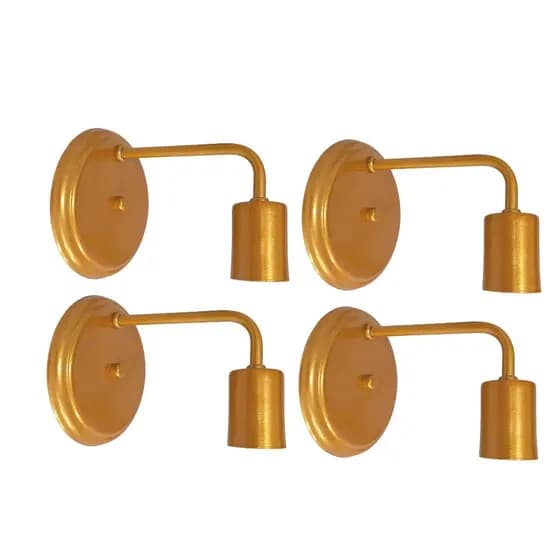 Kit com Luminária de ParedeIndustrial Clean Arandela Cabeceira Retro Cores Iluminação Decoração
