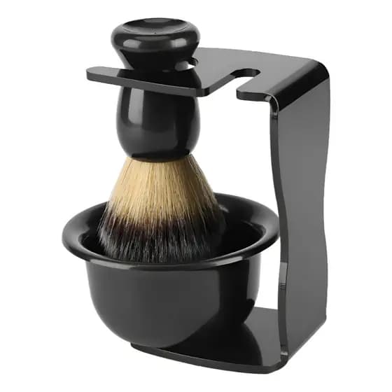 Kit De Barbear Barba Cabelo Bigode Vintage Pincel Cumbuca