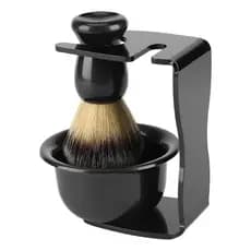 Kit De Barbear Barba Cabelo Bigode Vintage Pincel Cumbuca