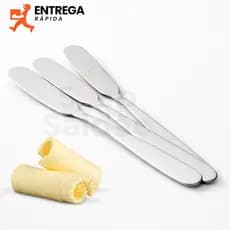 Kit 6 Espátulas para Manteiga em Aço Inox Faca para Geleia Utensílios de Cozinha