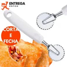 Cortador de Massas Inox Multiuso Perfeição em Pastéis Pizzas e Fogazzas