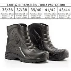 Bota de chuva 100% impermeável pantaneiro