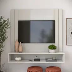 Painel Estante Para TV 90x90 Nicho Decoração Quarto Sala Home