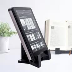 Kit 2 Suportes para Livro (Apoio ou Aparador para Bíblia, Receita, HQs) Tablet e Kindle Exposição e Decoração + Brinde