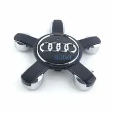 Adequado Para Capa De Cubo De Roda Audi A3 A4 A6L Q3 Q5 Q7 A5 A7 Logotipo Do Centro De Pneus De Cinco Garras Carros