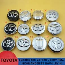 4 PCS Adequado Para Toyota Corolla RAV4 Camry REIZ Vios Hubcap Logotipo Da Tampa Do Centro De Pneus Carros