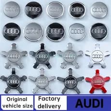 4 PCS Apropriado Para Audi Capa Do Cubo De Roda A3 A4 A6L Q3 Q5 Q7 A5 A7 Centro Da Veículo De Cinco Garras 61 68 69 135mm Preto Prata Vermelho Escuro Cinza Claro