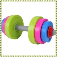 (Oflw) Brinquedo De Haltere Infantil Equipamento De Treinamento Sensorial Levantador De Peso Brinquedos Infantis Conjunt