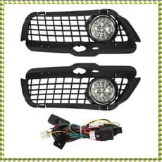 (Oflw) Mk3 Golf 1992-1998 Grade Do Para-Choque Dianteiro 6000K Led Branco Drl Dirigir Luz De Neblina Acessórios Carro