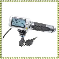 (Oflw) 1 Par De Acelerador De Bicicleta Elétrica Com Display LCD Controle De Velocidade De 36-60V Para Scooter