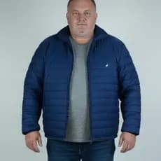 Jaqueta Plus Size até G10 Masculina Puffer Unissex em Tactel Forro de Fibra Dyanjo Inverno carpachos