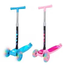 Patinete Infantil 3 Rodas Led Dobrável Ajuste de Altura Seguro Diversao  Luppy Maxi Toys
