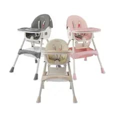 Cadeira Alimentação Infantil Portátil 2 em 1 Reclinável Bandeja Dupla 23kg Cherry Maxi Baby