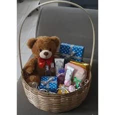 kit com 6 cestas de bambu de 20 cm para café da amanhã e lembranças  presentes..