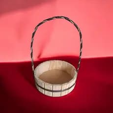 kit com 10 cestas madeira de 20 cm para café da amanhã lembranças decoração...