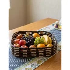 Cesta Bandeja de mesa para frutas e pães.
