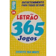 Livro 365 Caça Palavras Letrão Letra Grande Mais de 5000 Palavras Passatempo