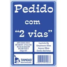 Talão de Pedido 2 vias Pequeno (15,5 x 10,8cm) 5 Talões