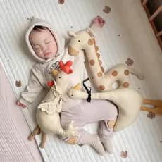 Brinquedo De Pelúcia Bebê Boneca Crianças Dormindo Acompanha