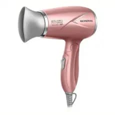 Secador de Cabelo Mondial SC-47-GR - 1200W - Dobrável - Bivolt - Golden Rose Rosa