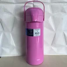 Garrafa termica termolar magic pump 1L - Rosa café chá chimarrão mate