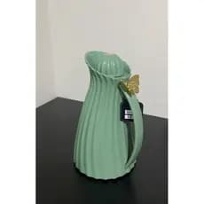 Garrafa térmica borboleta 1000ml pra café e chá na cor branca ,verde,rosa.