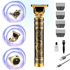 Maquina Acabamento Recarregável Cabelo Barba Sem Fio Premium