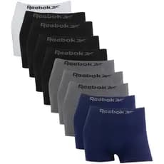 kit 10 Cueca Boxer Masculina Reebok Microfibra Lisa Elastano
