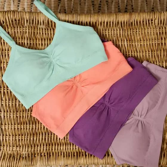Kit 2 Top Teen Juvenil Menina Moça Zee Rucci Sem Costura com Bojo Removivel