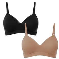 Kit 2 Sutiãs Adulto Comfort Zee Rucci Sem Costura Com Bojo Alça Ajustavel