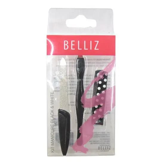 KIT MANICURE BELLIZ BLACK & WHITE COD. 1699