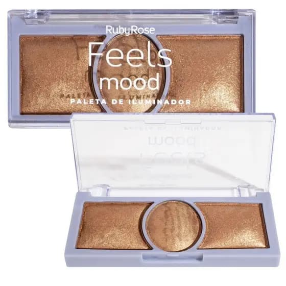 PALETA DE ILUMINADOR RUBY ROSE FEELS MOOD HB-7530/3