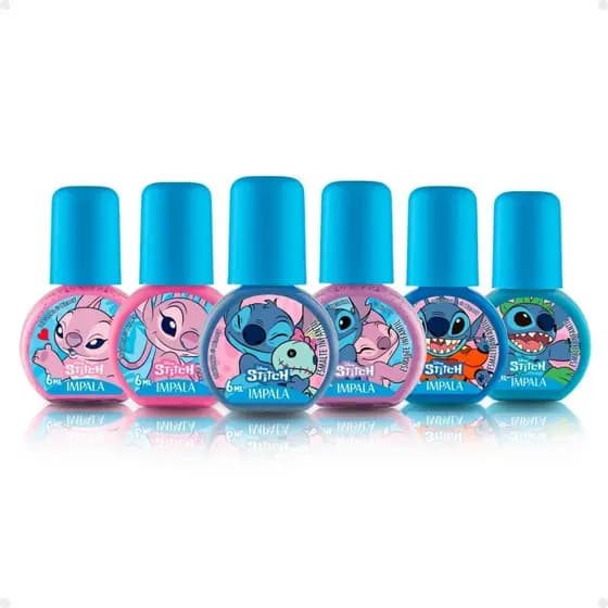 Kit Impala Disney Stitch 6 Esmaltes