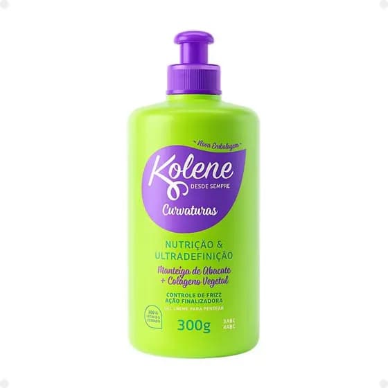 Gel Creme para Pentear Kolene Curvaturas Nutrição e Ultradefinição 300g
