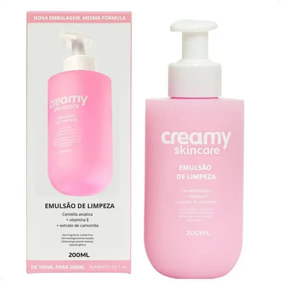 Creamy Emulsão de Limpeza Facial 200ml