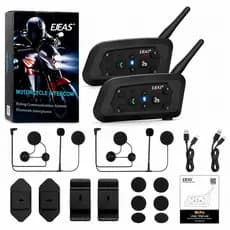 Kit Intercomunicador de Capacete EJEAS V6 Pro+ Bluetooth Moto IP67
