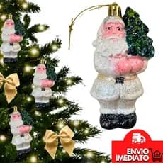 Enfeite Natal Papai Noel Pendente Árvore de Natal Guirlanda Decoração