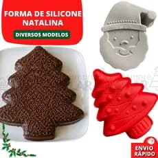 Forma Natal Silicone Natalino Papai Noel Árvore Chocolate Bombom Biscoito Gelo Vela Utensílio Cozinha