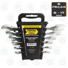 Jogo Kit Chave Fixa 6 Peças 6mm a 17mm Fertak 4830