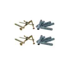 kit  parafusos e buchas de fixação para parede 6mm